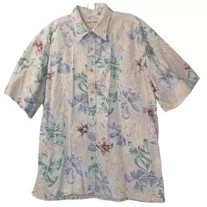 Cooke Street Hawaiian Shirt Men XL Tropical Vacation Vintage Reverse Print EUC